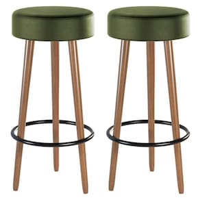 Kit 02 Banquetas Cozinha Londres D-33 Couríssimo Verde