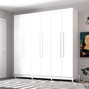 Guarda Roupa 6 Portas Audi Branco