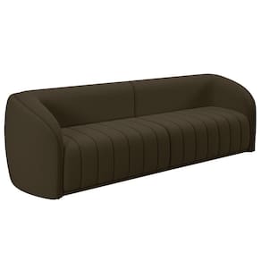 Sofá 04 Lugares Para Sala De Estar 292 Cm Lazio M03 Veludo Marrom - Lyam Decor