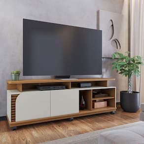 Rack Bancada Ambiente Jurerê 1.8 Freijó Off White Matte - Colibri