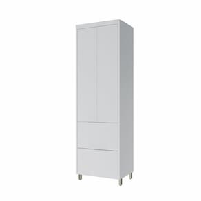 Paneleiro 2 Portas 2 Gavetas Marquesa 70cm 100 Mdf Branco