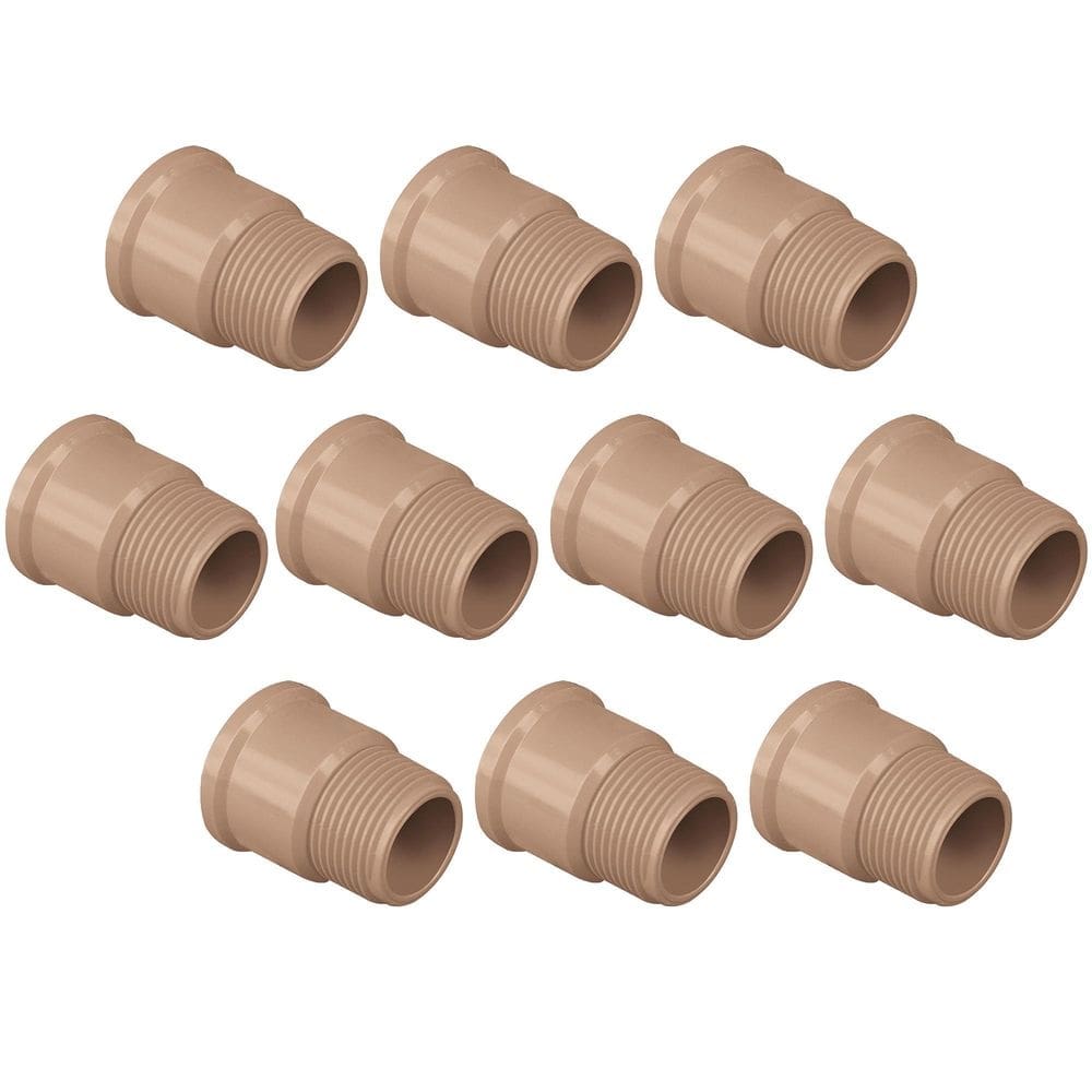 Kit Com 10 Adaptador Curto Soldável 20Mm X 1/2 Caixa D`Água