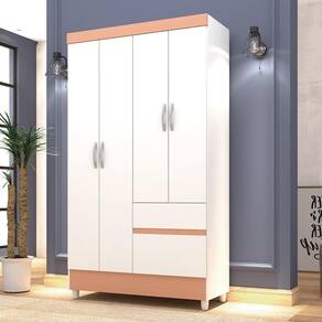 Guarda Roupa 4 Portas Spectra Branco Camarim