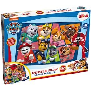 Puzzle Play 60 Peças Patrulha Canina + Lente Mágica Elka