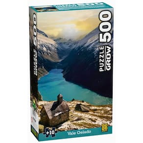 Quebra Cabeça Puzzle 500 Peças Vale Gelado Grow