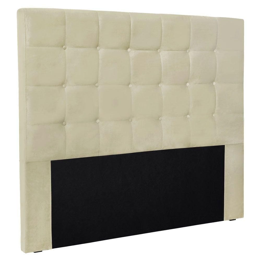 Cabeceira King 1,95m Verona Veludo Bege