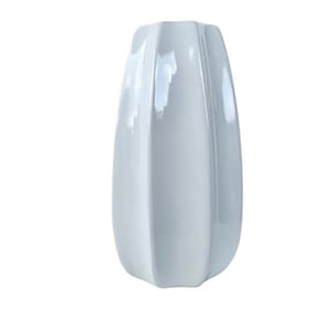 Vaso centro de mesa grande alto relevo moderno branco
