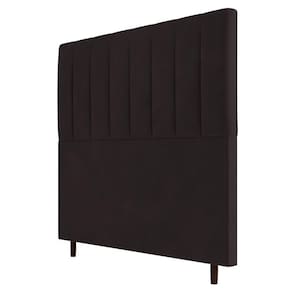 Cabeceira Box Casal Queen Size Itália 160cm Suede Marrom
