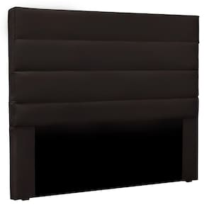 Cabeceira Estofada Cama Box Casal King Size 195cm Marrom