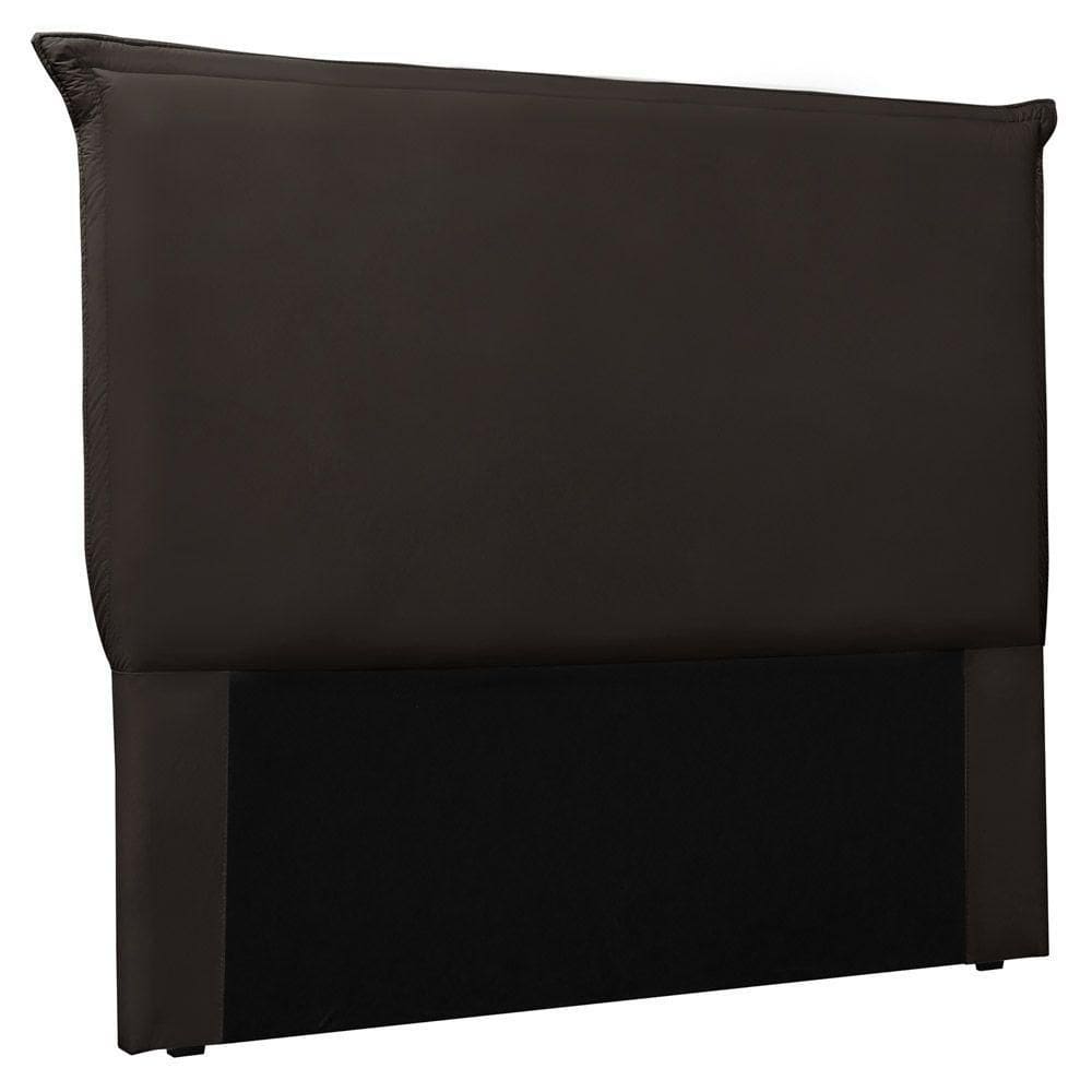 Cabeceira Estofada Box Casal King Size Veneza 195cm Marrom