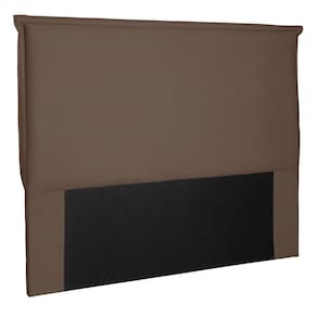 Cabeceira Estofada Box Casal Veneza 140cm Suede Caramelo