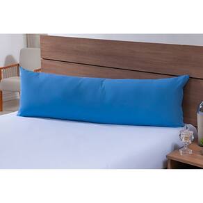Fronha Para Travesseiro de Corpo 1,40mx45cm 100% Algodão 200 Fios Azul