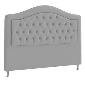 Cabeceira King ághata P04 195 Cm Suede Cinza