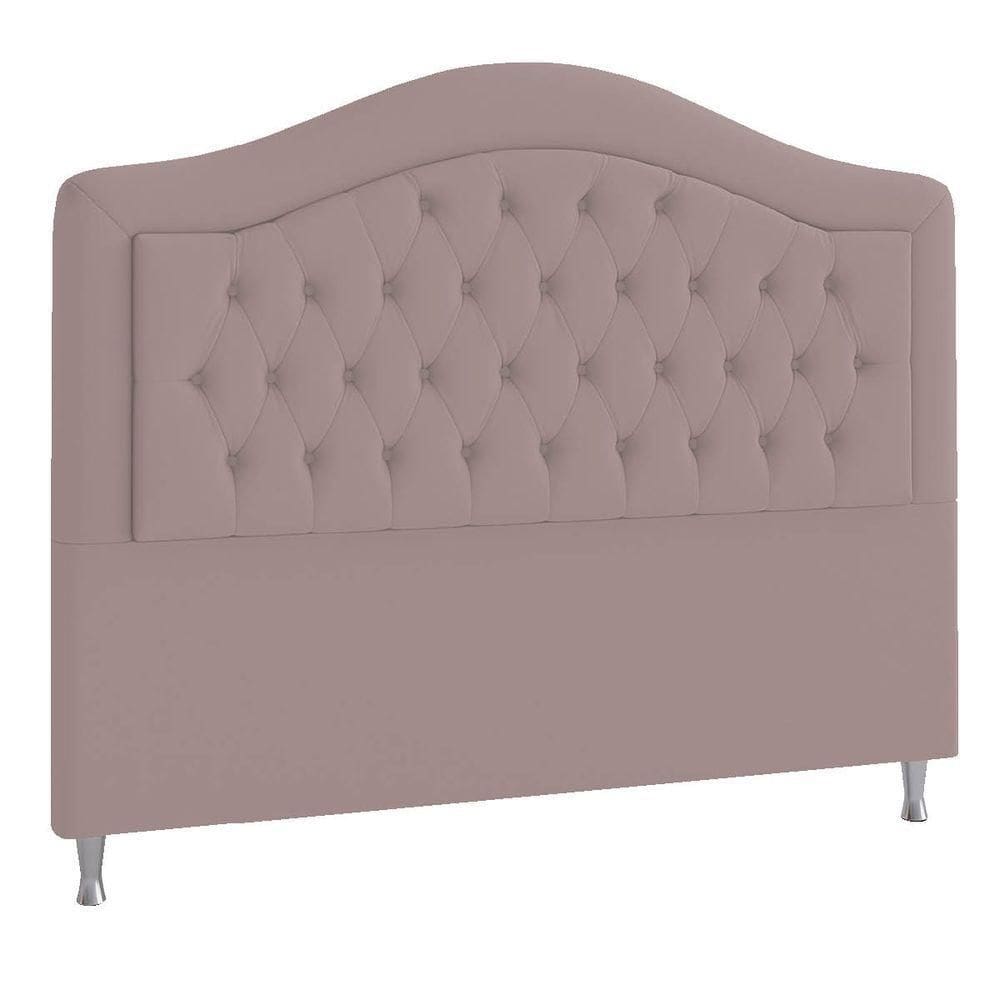 Cabeceira Solteiro ághata P04 90 Cm Suede Rosê