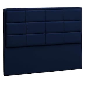 Cabeceira King Tallin P04 195 Cm Suede Azul Marinho