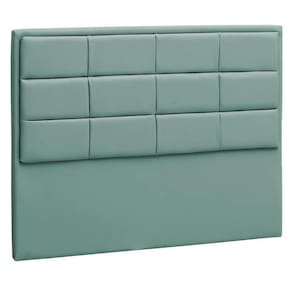 Cabeceira Casal Tallin P04 140 Cm Suede Turquesa