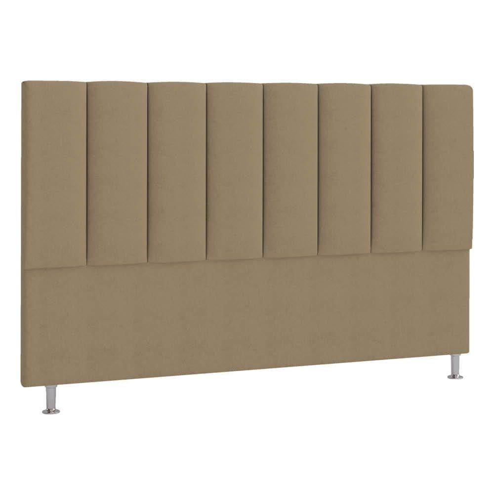 Cabeceira Casal Hannover P04 140 Cm Suede Bege Tca 941