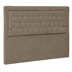 Cabeceira King Iasi P04 195 Cm Suede Marrom Claro