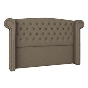 Cabeceira Casal Lyon P04 140 Cm Suede Marrom Claro Tca 945