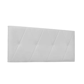 Cabeceira Aquilla Cama Box Solteiro 90Cm Corino Branco