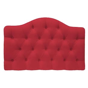 Cabeceira Suspensa Imperatriz 160 Cm Queen Size Suede Vermelho