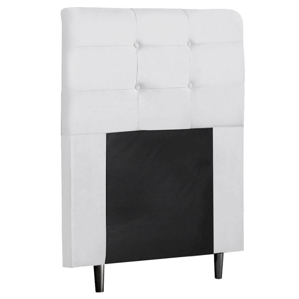 Cabeceira De Solteiro 90Cm Luna I02 Corano Branco - Mpozenato