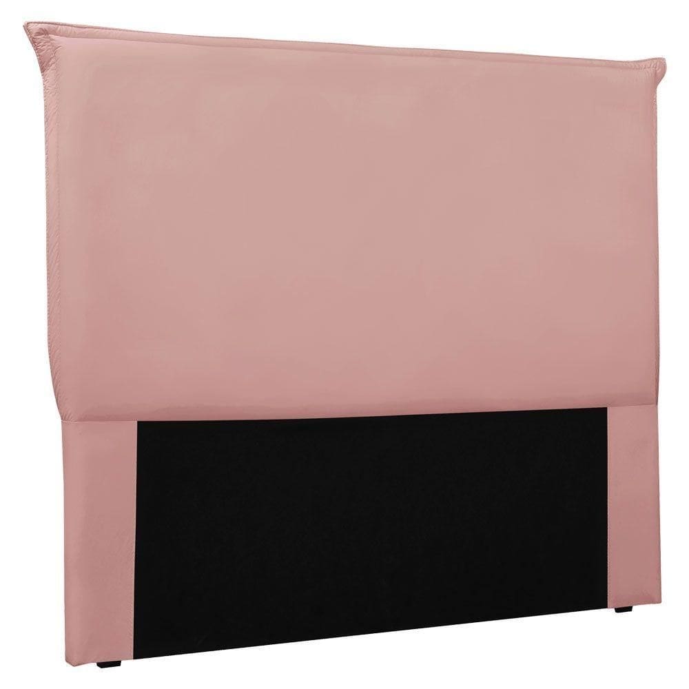 Cabeceira Queen 1,60m Veneza Veludo Rosa