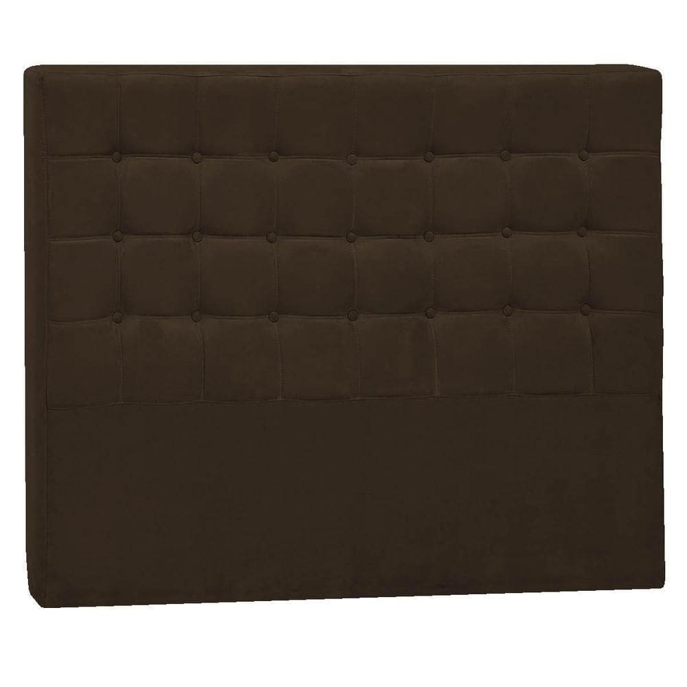 Cabeceira Solteiro Pequim P04 90 Cm Suede Marrom