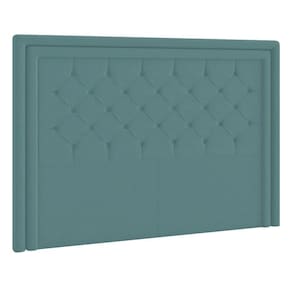 Cabeceira Casal Estocolmo P04 140 Cm Suede Turquesa