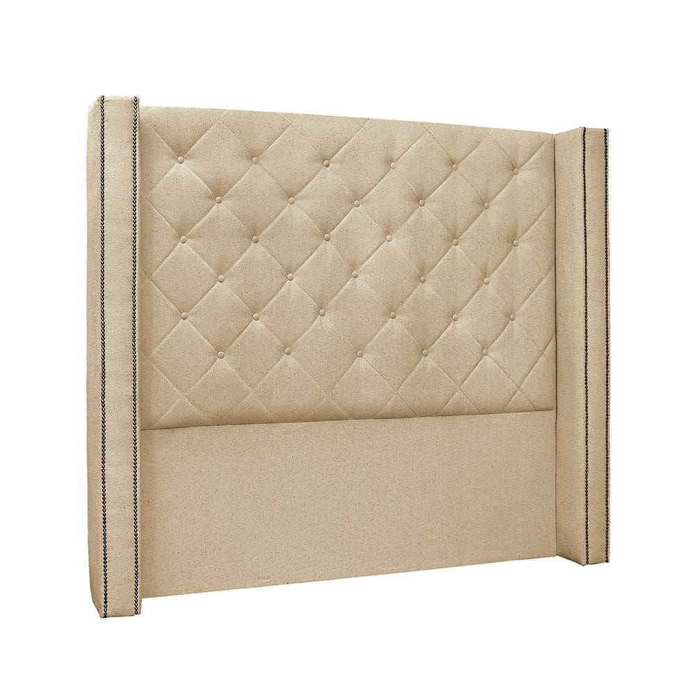 Cabeceira Cama Box Solteiro 90 cm Vicenza Linho Dourado S04 - D`Rossi