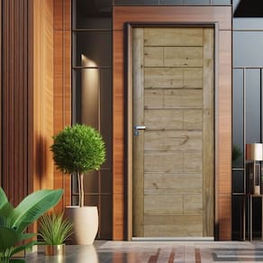 Folha de Porta de Madeira Ekos 210x82cm Uniportas