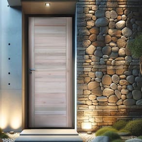Folha de Porta de Madeira 3b Eucalipto 210x82cm Uniportas