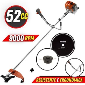 Roçadeira á Gasolina Tekna Rl520ac 52cc + Lâmina 80 Dentes