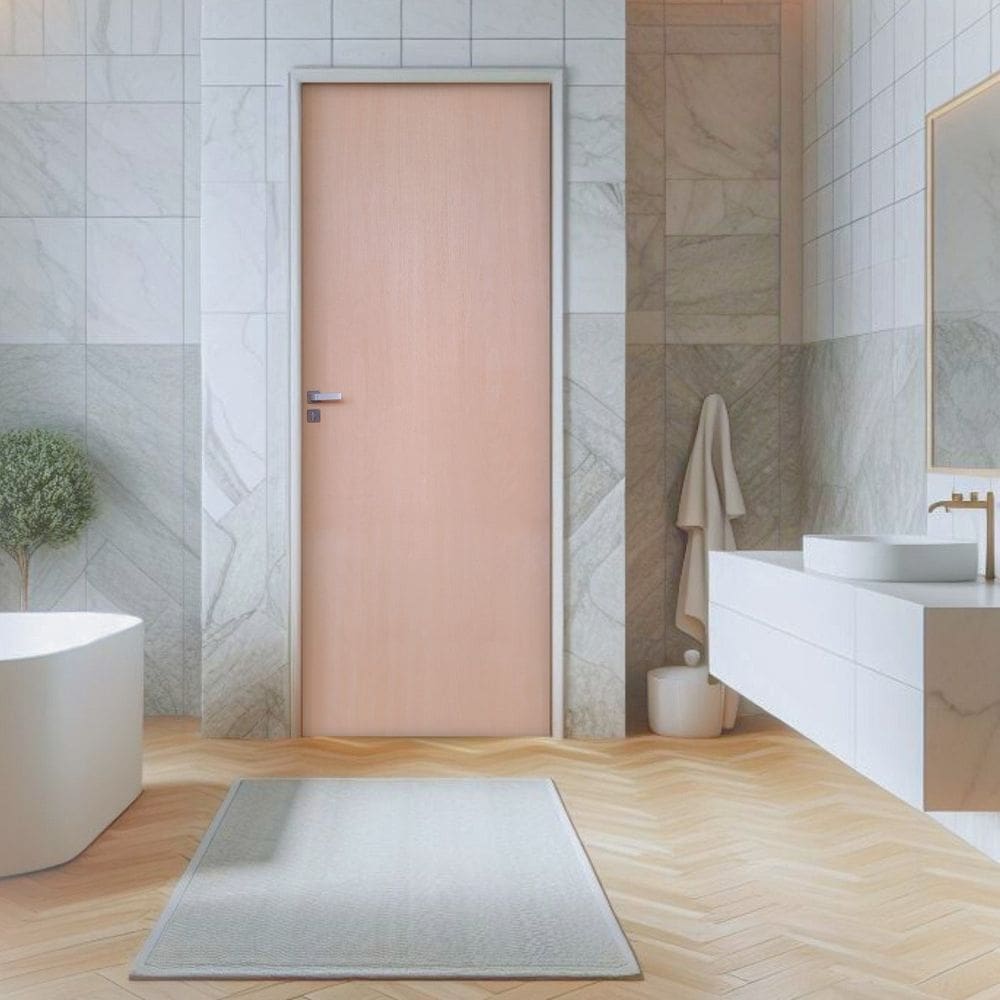 Kit Porta de Madeira Lisa Curupixá 210x72cm Batente 14cm Uniportas