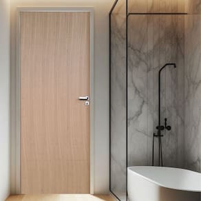 Kit Porta de Madeira Lisa Angelim 210x92cm Batente 16cm Uniportas