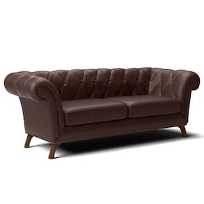 Sofá 4 Lugares Império 260 Cm Corano Marrom C-34