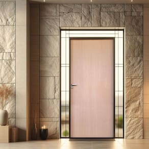 Kit Porta de Madeira Lisa Curupixá 210x62cm Batente 11cm Uniportas