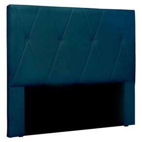 Cabeceira Casal 1,40m Aquilla Veludo - Pallazio Azul Marinho