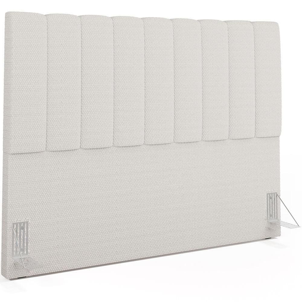 Cabeceira Cama Box Casal Queen 160cm Dália W01 Bouclê Cru