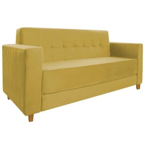 Sofá 2 Lugares Denver Suede Amarelo