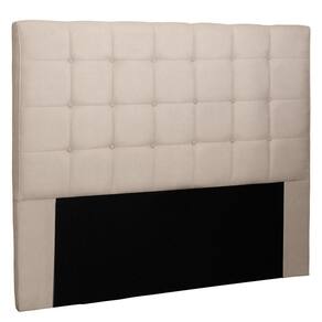 Cabeceira Estofada Cama Box Casal 140cm Suede Bege