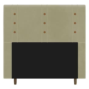 Cabeceira Cama Box Casal Queen Size Roma 160cm Suede Bege