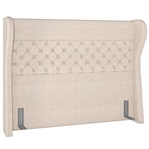 Cabeceira Cama Box Casal 140cm P05 Madrid Linho Bege Claro