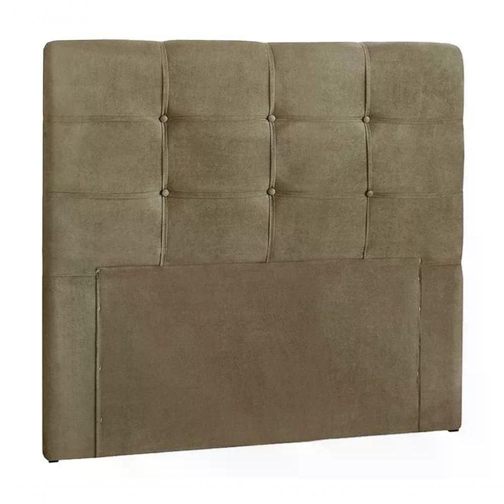 Cabeceira Solteiro 90cm Daiana Suede Taupe Id Suede Taupe
