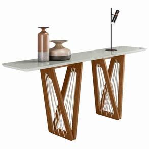 Aparador Buffet Áustria C03 135cm Laca Off White/Caramelo