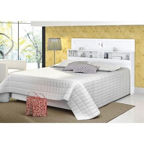 Cabeceira Casal Florença 1,60 Branco - Vitamov