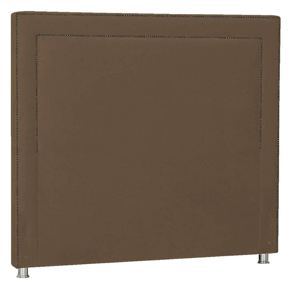 Cabeceira Solteiro Moscou P04 90 Cm Suede Marrom Tca 942