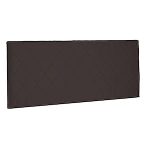 Cabeceira Painel Estofada Box Casal Esmeralda 140cm Café