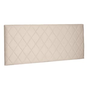 Cabeceira Estofada Box Casal Queen Esmeralda 160cm Bege