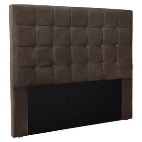 Cabeceira King 1,95m Verona Veludo Marrom
